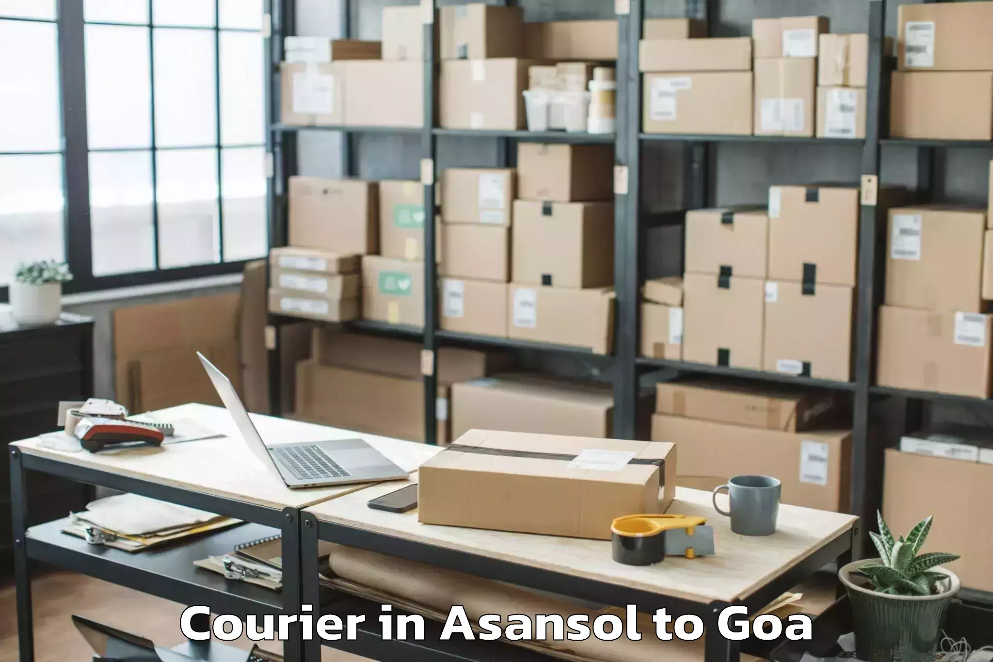 Book Your Asansol to Morjim Courier Today